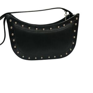Black Studded Shoulder Bag